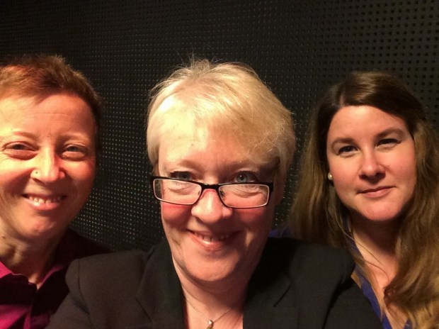 With the wonderful women who translated my rambling first from English to Norwegian and then to sign language - wow!